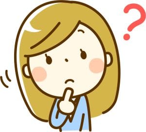 疑問を持つ女性